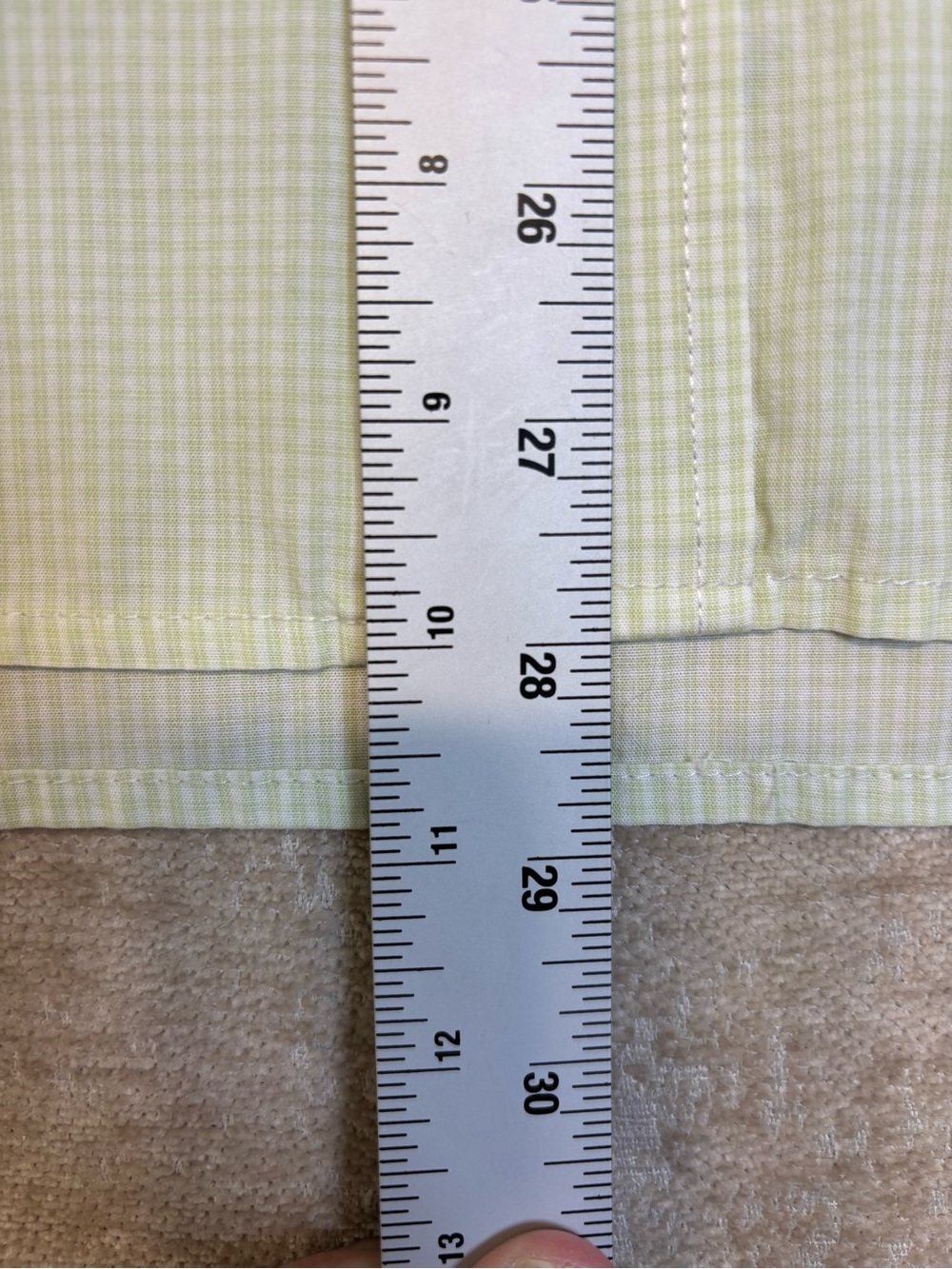 Izod Short Sleeve Button-Down Shirt in White and Blue Check - Picture 8 of 10